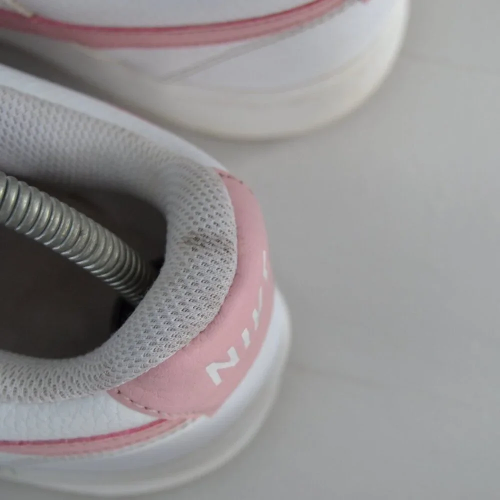 Nike Pink White Sneakers Women's 9 Court Vision Low Top Shoes CD5434-110 - Picture 9 of 10